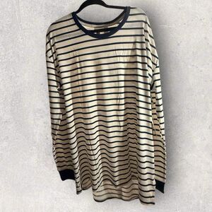 LulaRoe Hudson 3XL Solid Navy/white Long sleeves NWT HTF Unicorn